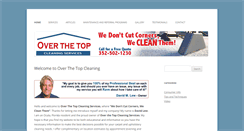Desktop Screenshot of overthetopcleaning.com
